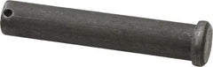 Made in USA - 3/4" Pin Diam, 4" OAL, Standard Clevis Pin - 5/32" Hole, 3-27/32" Usable Length, Uncoated Steel - Americas Tooling