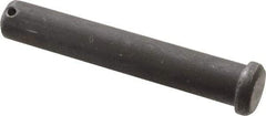 Made in USA - 3/4" Pin Diam, 4-1/2" OAL, Standard Clevis Pin - 5/32" Hole, 4-11/32" Usable Length, Uncoated Steel - Americas Tooling