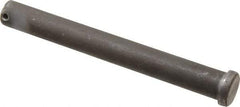 Made in USA - 3/4" Pin Diam, 6-1/2" OAL, Standard Clevis Pin - 5/32" Hole, 6-11/32" Usable Length, Uncoated Steel - Americas Tooling