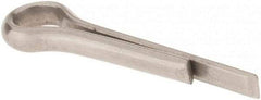 Made in USA - 3/32" Diam x 1/2" Long Extended Prong Cotter Pin - Grade 18-8, Uncoated, Stainless Steel - Americas Tooling