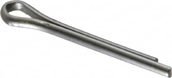 Made in USA - 3/32" Diam x 3/4" Long Extended Prong Cotter Pin - Grade 18-8, Uncoated, Stainless Steel - Americas Tooling