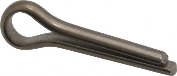 Made in USA - 1/8" Diam x 1/2" Long Extended Prong Cotter Pin - Grade 18-8, Uncoated, Stainless Steel - Americas Tooling