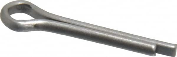 Made in USA - 1/8" Diam x 3/4" Long Extended Prong Cotter Pin - Grade 18-8, Uncoated, Stainless Steel - Americas Tooling