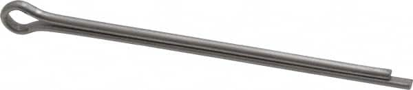 Made in USA - 1/8" Diam x 2-1/2" Long Extended Prong Cotter Pin - Grade 18-8, Uncoated, Stainless Steel - Americas Tooling