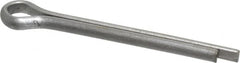 Made in USA - 5/32" Diam x 1-1/2" Long Extended Prong Cotter Pin - Grade 18-8, Uncoated, Stainless Steel - Americas Tooling