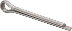 Made in USA - 3/16" Diam x 1-3/4" Long Extended Prong Cotter Pin - Grade 18-8, Uncoated, Stainless Steel - Americas Tooling