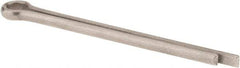 Made in USA - 3/16" Diam x 2-1/2" Long Extended Prong Cotter Pin - Grade 18-8, Uncoated, Stainless Steel - Americas Tooling