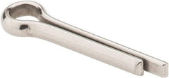 Made in USA - 1/4" Diam x 1-1/4" Long Extended Prong Cotter Pin - Grade 18-8, Uncoated, Stainless Steel - Americas Tooling