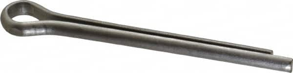 Made in USA - 1/4" Diam x 2-1/2" Long Extended Prong Cotter Pin - Grade 18-8, Uncoated, Stainless Steel - Americas Tooling