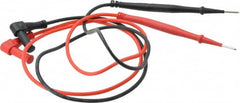 Ideal - Black/Red Electrical Test Equipment Leads - Use with Vol-Con Elite Voltage & Continuity Testers - Americas Tooling