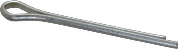 Made in USA - 1/16" Diam x 3/4" Long Extended Prong Cotter Pin - Grade 2, Zinc-Plated, Steel - Americas Tooling