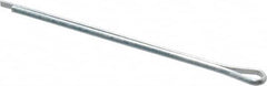 Made in USA - 1/16" Diam x 1-1/2" Long Extended Prong Cotter Pin - Grade 2, Zinc-Plated, Steel - Americas Tooling