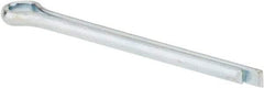 Made in USA - 3/32" Diam x 1-1/4" Long Extended Prong Cotter Pin - Grade 2, Zinc-Plated, Steel - Americas Tooling