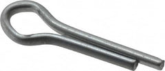 Made in USA - 1/8" Diam x 1/2" Long Extended Prong Cotter Pin - Grade 2, Zinc-Plated, Steel - Americas Tooling