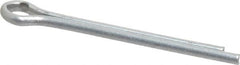 Made in USA - 1/8" Diam x 1-1/2" Long Extended Prong Cotter Pin - Grade 2, Zinc-Plated, Steel - Americas Tooling