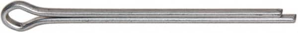 Made in USA - 1/8" Diam x 2" Long Extended Prong Cotter Pin - Grade 2, Zinc-Plated, Steel - Americas Tooling