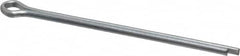 Made in USA - 1/8" Diam x 2-1/2" Long Extended Prong Cotter Pin - Grade 2, Zinc-Plated, Steel - Americas Tooling