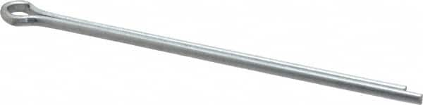 Made in USA - 1/8" Diam x 3" Long Extended Prong Cotter Pin - Grade 2, Zinc-Plated, Steel - Americas Tooling