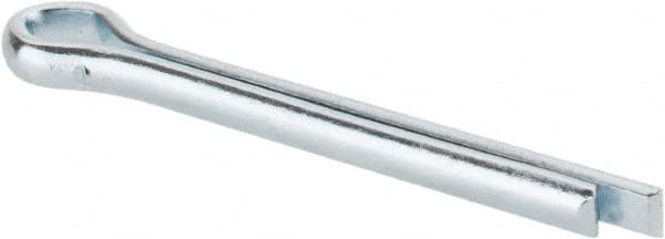 Made in USA - 5/32" Diam x 1-1/2" Long Extended Prong Cotter Pin - Grade 2, Zinc-Plated, Steel - Americas Tooling