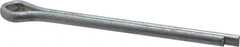 Made in USA - 5/32" Diam x 2" Long Extended Prong Cotter Pin - Grade 2, Zinc-Plated, Steel - Americas Tooling