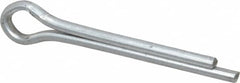 Made in USA - 3/16" Diam x 1-1/2" Long Extended Prong Cotter Pin - Grade 2, Zinc-Plated, Steel - Americas Tooling