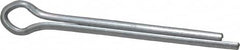 Made in USA - 3/16" Diam x 2" Long Extended Prong Cotter Pin - Grade 2, Zinc-Plated, Steel - Americas Tooling