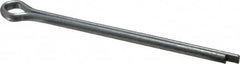 Made in USA - 3/16" Diam x 3" Long Extended Prong Cotter Pin - Grade 2, Zinc-Plated, Steel - Americas Tooling