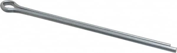 Made in USA - 3/16" Diam x 4" Long Extended Prong Cotter Pin - Grade 2, Zinc-Plated, Steel - Americas Tooling