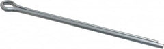 Made in USA - 3/16" Diam x 4" Long Extended Prong Cotter Pin - Grade 2, Zinc-Plated, Steel - Americas Tooling