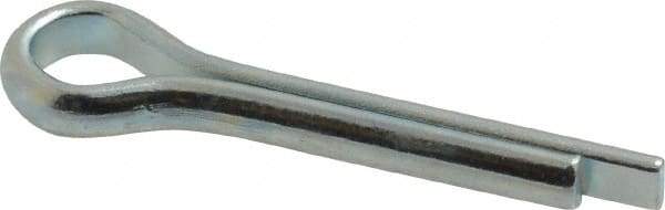 Made in USA - 1/4" Diam x 1-1/4" Long Extended Prong Cotter Pin - Grade 2, Zinc-Plated, Steel - Americas Tooling