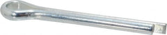 Made in USA - 1/4" Diam x 2" Long Extended Prong Cotter Pin - Grade 2, Zinc-Plated, Steel - Americas Tooling