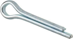 Made in USA - 5/16" Diam x 1-1/2" Long Extended Prong Cotter Pin - Grade 2, Zinc-Plated, Steel - Americas Tooling