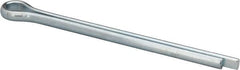 Made in USA - 3/8" Diam x 5" Long Extended Prong Cotter Pin - Grade 2, Zinc-Plated, Steel - Americas Tooling