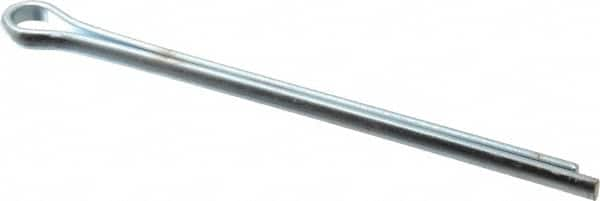 Made in USA - 3/8" Diam x 6" Long Extended Prong Cotter Pin - Grade 2, Zinc-Plated, Steel - Americas Tooling