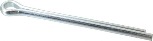 Made in USA - 1/2" Diam x 6" Long Extended Prong Cotter Pin - Grade 2, Zinc-Plated, Steel - Americas Tooling