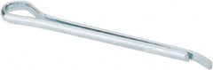 Made in USA - 1/16" Diam x 1" Long Hammerlock Cotter Pin - Grade 2, Zinc-Plated, Steel - Americas Tooling