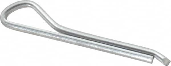 Made in USA - 3/32" Diam x 3/4" Long Hammerlock Cotter Pin - Grade 2, Zinc-Plated, Steel - Americas Tooling