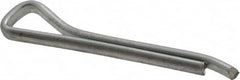 Made in USA - 1/8" Diam x 1" Long Hammerlock Cotter Pin - Grade 2, Zinc-Plated, Steel - Americas Tooling