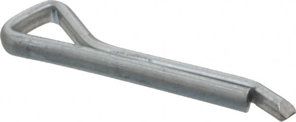 Made in USA - 5/32" Diam x 1" Long Hammerlock Cotter Pin - Grade 2, Zinc-Plated, Steel - Americas Tooling