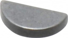 Made in USA - #202-1/2 Standard Woodruff Key - 5/16" Long x 1/16" Wide, Steel - Americas Tooling