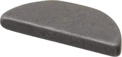 Made in USA - #204 Standard Woodruff Key - 1/2" Long x 1/16" Wide, Steel - Americas Tooling