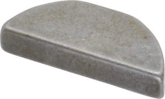 Made in USA - #405 Standard Woodruff Key - 5/8" Long x 1/8" Wide, Steel - Americas Tooling