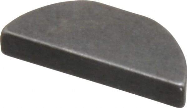 Made in USA - #406 Standard Woodruff Key - 3/4" Long x 1/8" Wide, Steel - Americas Tooling