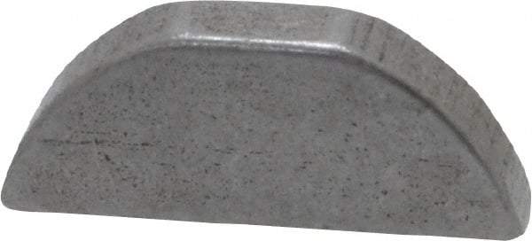 Made in USA - #405 Standard Woodruff Key - 5/8" Long x 1/8" Wide, Alloy Steel - Americas Tooling