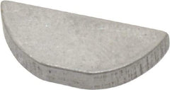 Made in USA - #406 Standard Woodruff Key - 3/4" Long x 1/8" Wide, Alloy Steel - Americas Tooling