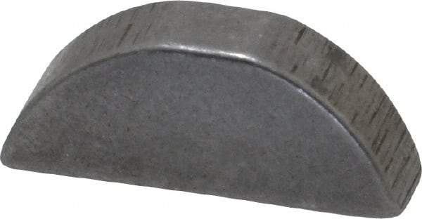 Made in USA - #606 Standard Woodruff Key - 3/4" Long x 3/16" Wide, Alloy Steel - Americas Tooling