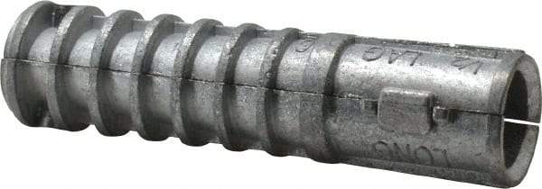 Powers Fasteners - 3/4" Diam, 3/4" Drill, Lag Shield Concrete Anchor - Zamac Alloy, Zinc-Plated Finish, Flat Head - Americas Tooling