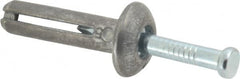 Powers Fasteners - 1/4" Diam, 1/4" Drill, 1" OAL, 1-7/8" Min Embedment Hammer Drive Concrete Anchor - Steel (Drive Pin)/Zamac Alloy (Body), Zinc-Plated Finish, Mushroom Head - Americas Tooling