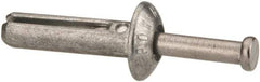 Powers Fasteners - 1/4" Diam, 1/4" Drill, 1" OAL, 7/8" Min Embedment Hammer Drive Concrete Anchor - Stainless Steel (Drive Pin)/Zamac Alloy (Body), Zinc-Plated Finish, Mushroom Head - Americas Tooling