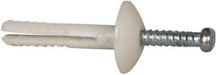 Powers Fasteners - 3/16" Diam, 3/16" Drill, 1" OAL, 5/8" Min Embedment Hammer Drive Concrete Anchor - Nylon (Body)/Steel (Drive Pin), Zinc-Plated Finish, Mushroom Head - Americas Tooling